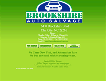 Tablet Screenshot of brookshireautosalvage.com